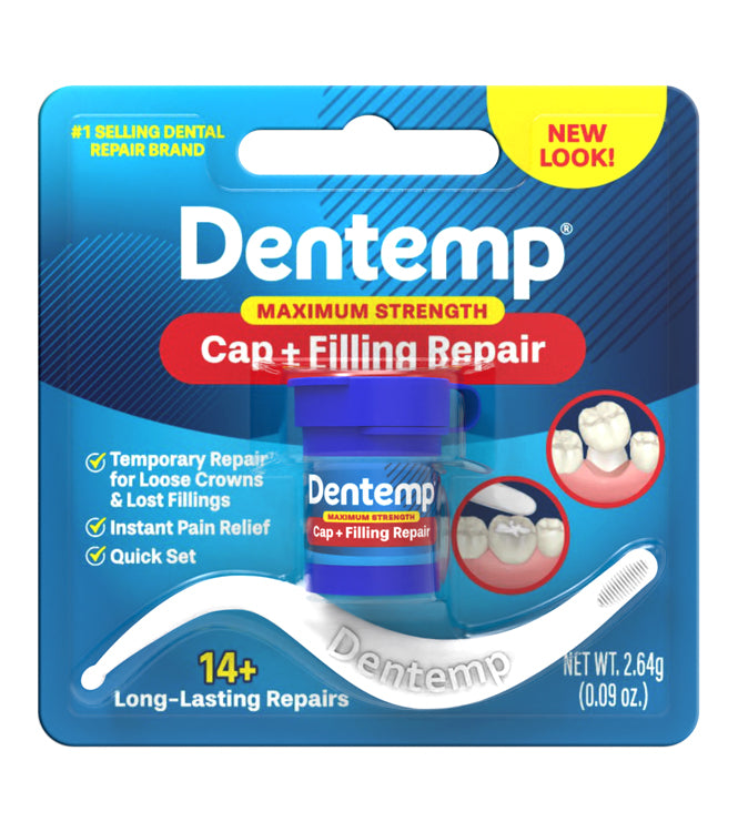 Temporary Tooth Kit Temp Repair Replace Missing DIY Safe Easy Video Link  include - Walmart.com