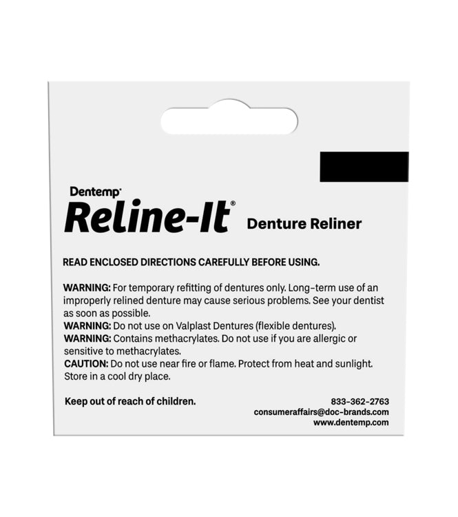 Dentemp Reline-It Denture Reliner - 2 relines